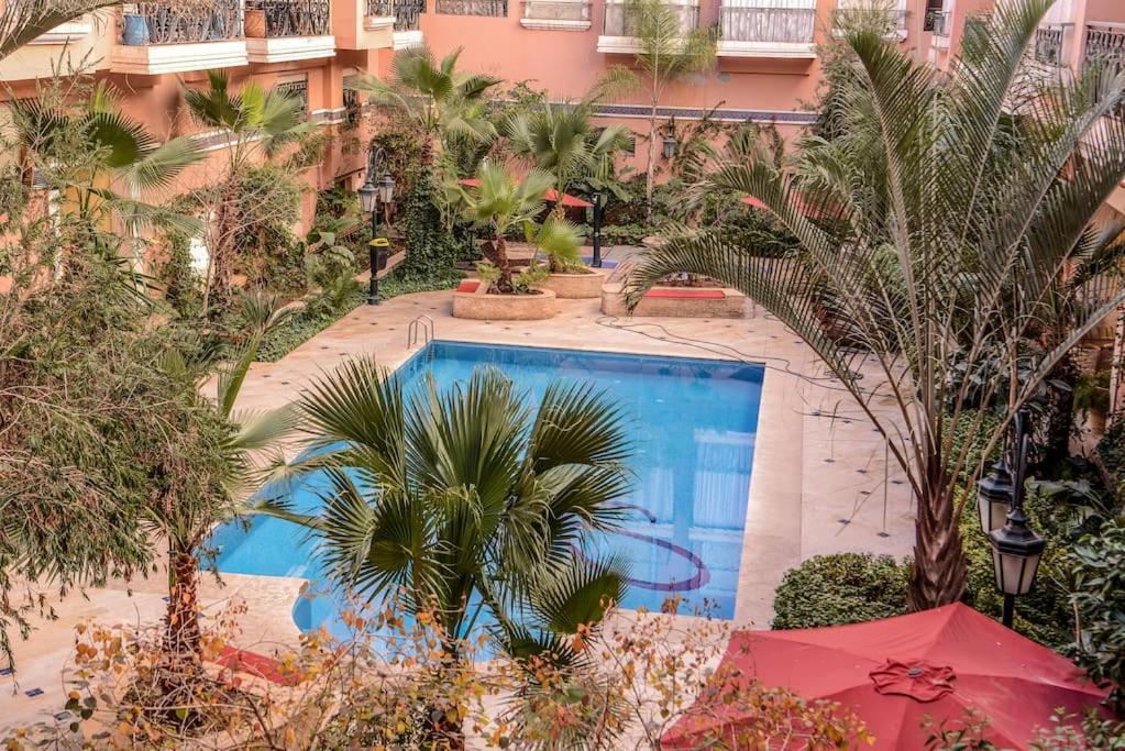 מרקש Beautiful, Great Equipped 122 M Holiday Apartment Near Majorelle Garden And Gueliz With Pool Views And A Large Balcony And Terrace מראה חיצוני תמונה